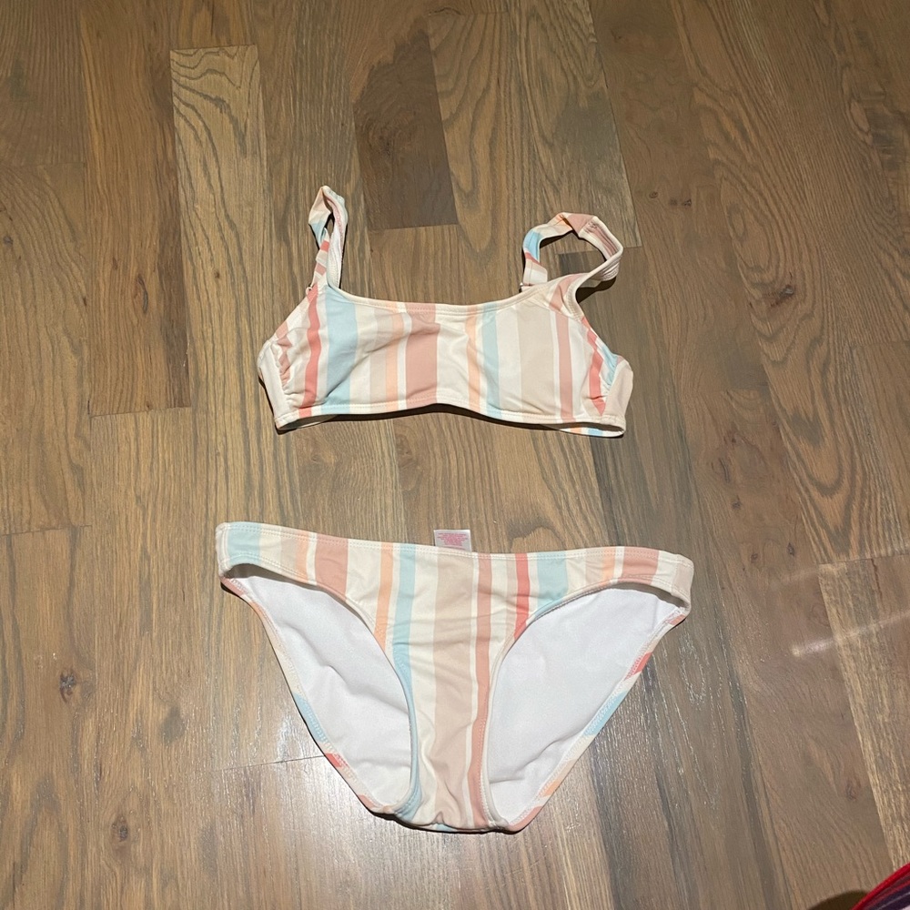 target striped bikini